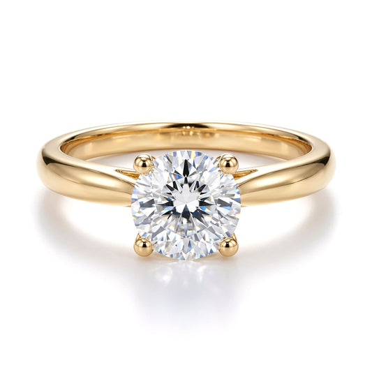 9ct Gold  Lab Created Diamond Solitaire Travel Ring 1.00CT - LABJRN593