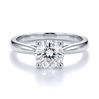 9ct White Gold  Lab Created Diamond Solitaire Travel Ring 1.00CT - LABJRN594