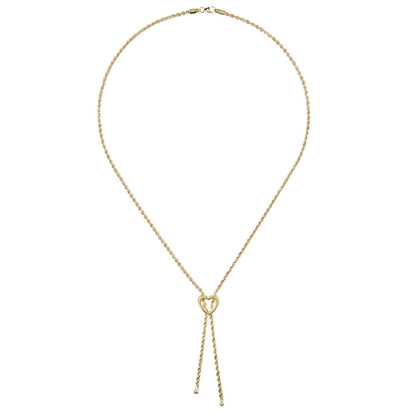 9ct Gold  Rope Negligee Necklace 16.5 inch - NK1AXL626Y