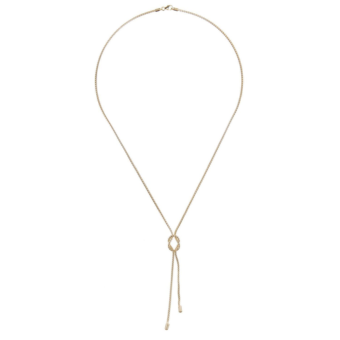 9ct Gold  Popcorn Negligee Necklace 17.5 inch - NK1AXL628Y
