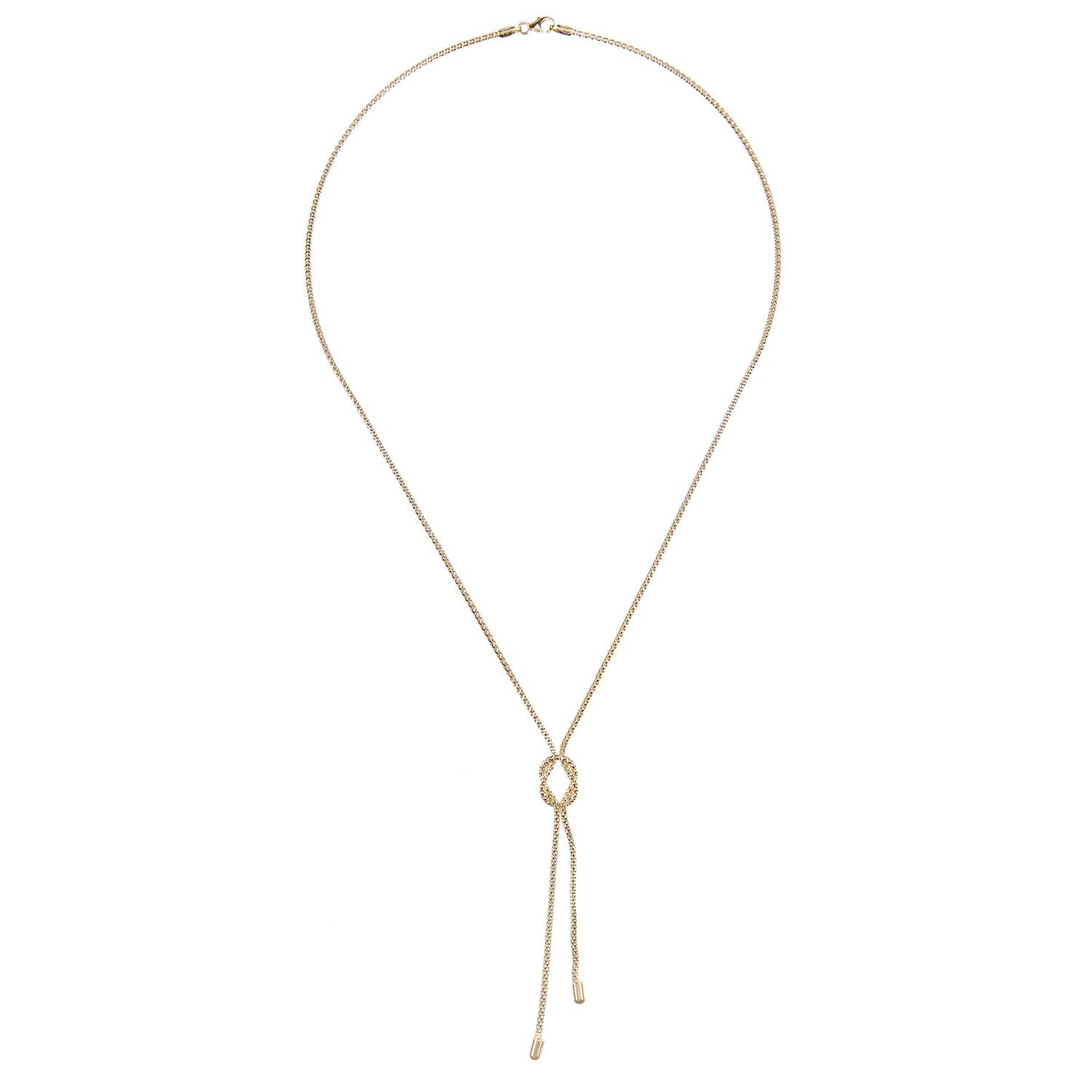 9ct Gold  Popcorn Negligee Necklace 17.5 inch - NK1AXL628Y