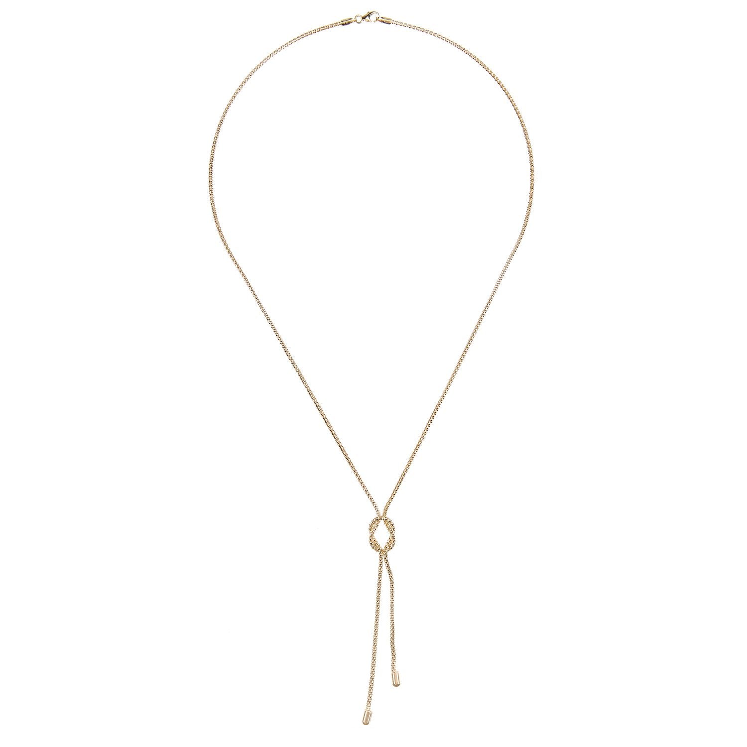 9ct Gold  Popcorn Negligee Necklace 17.5 inch - NK1AXL628Y