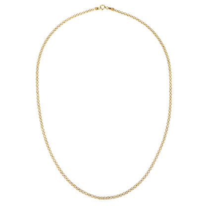 9ct Gold  Bismark Chain Necklace 18 inch - NK1AXL801Y