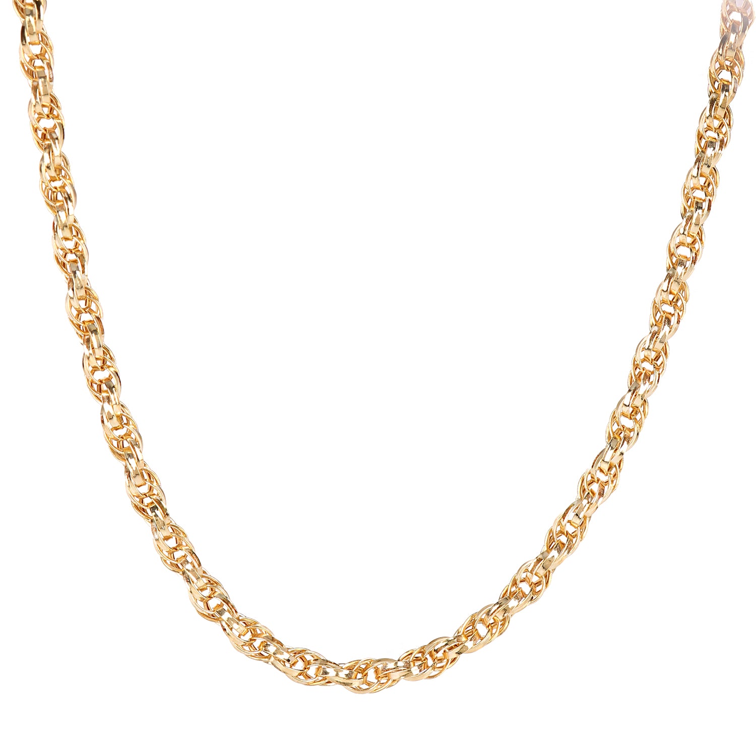 9ct Gold  Prince Of Wales Chain Necklace 18 inch - NK1AXL802Y