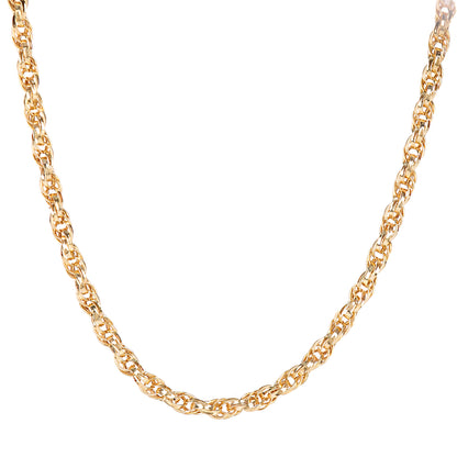 9ct Gold  Prince Of Wales Chain Necklace 18 inch - NK1AXL802Y