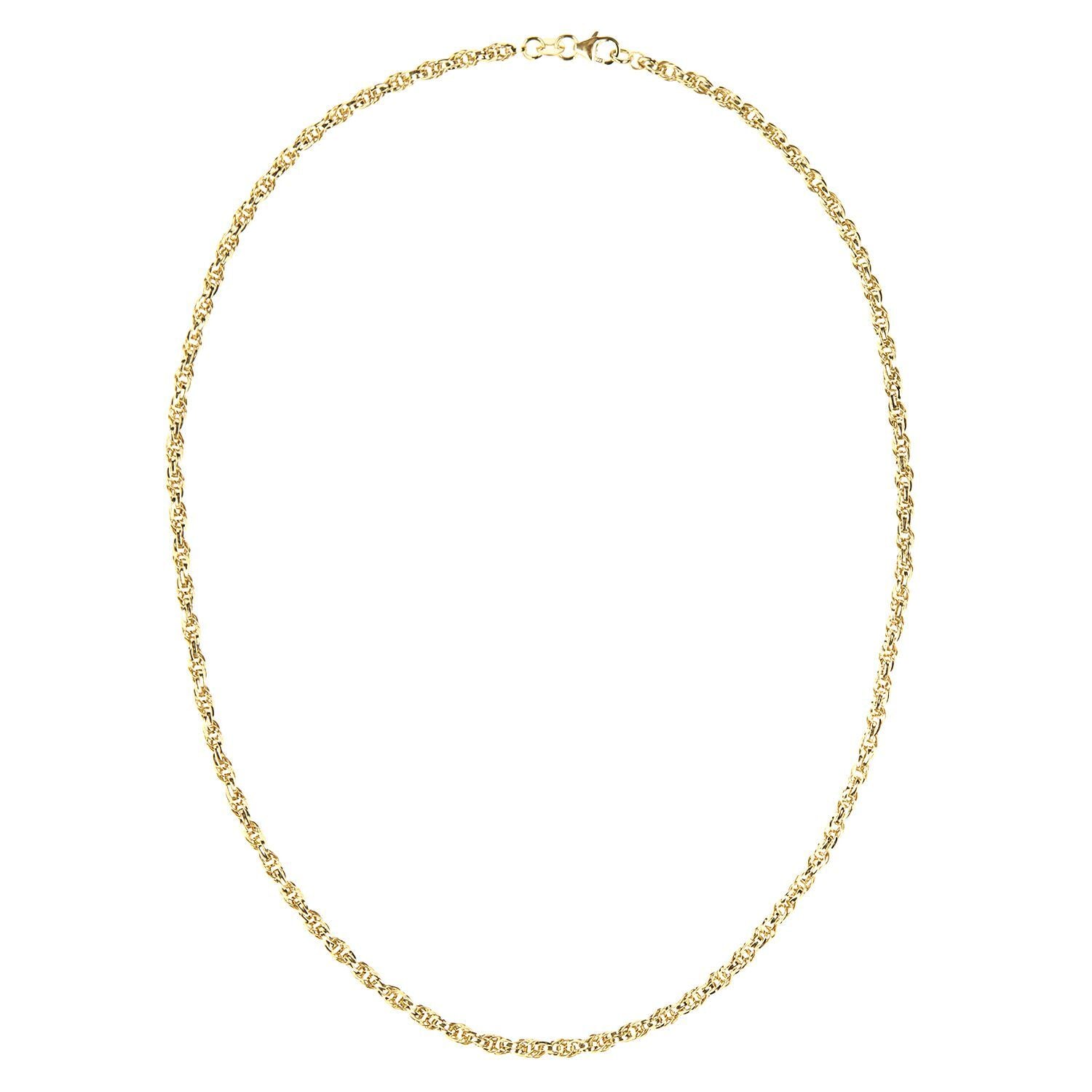 9ct Gold  Prince Of Wales Chain Necklace 18 inch - NK1AXL802Y