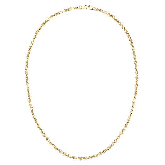9ct Gold  Prince Of Wales Chain Necklace 18 inch - NK1AXL802Y