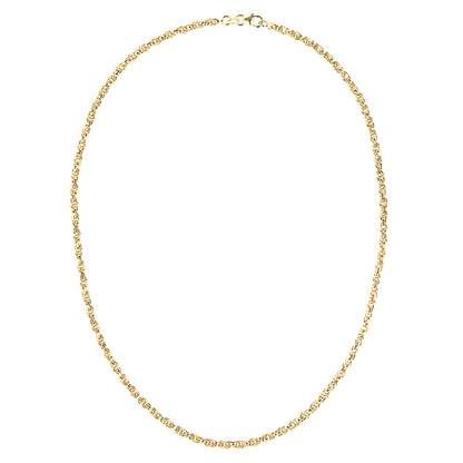 9ct Gold  Prince Of Wales Chain Necklace 18 inch - NK1AXL802Y