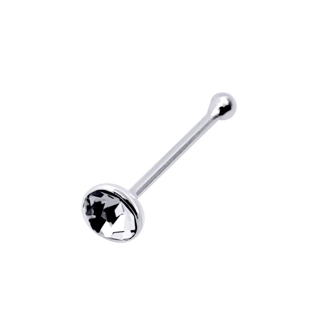 Silver  CZ Nose Studs - Pack of 20 2mm - NP1WH