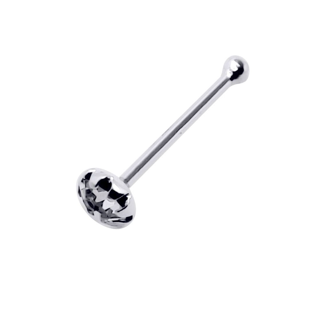 Silver  CZ Nose Studs - Pack of 20 2mm - NP2WH