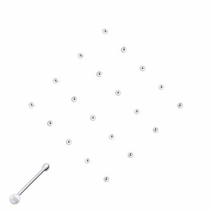 Silver  Nose Studs - Pack of 20 1.5mm - NP9