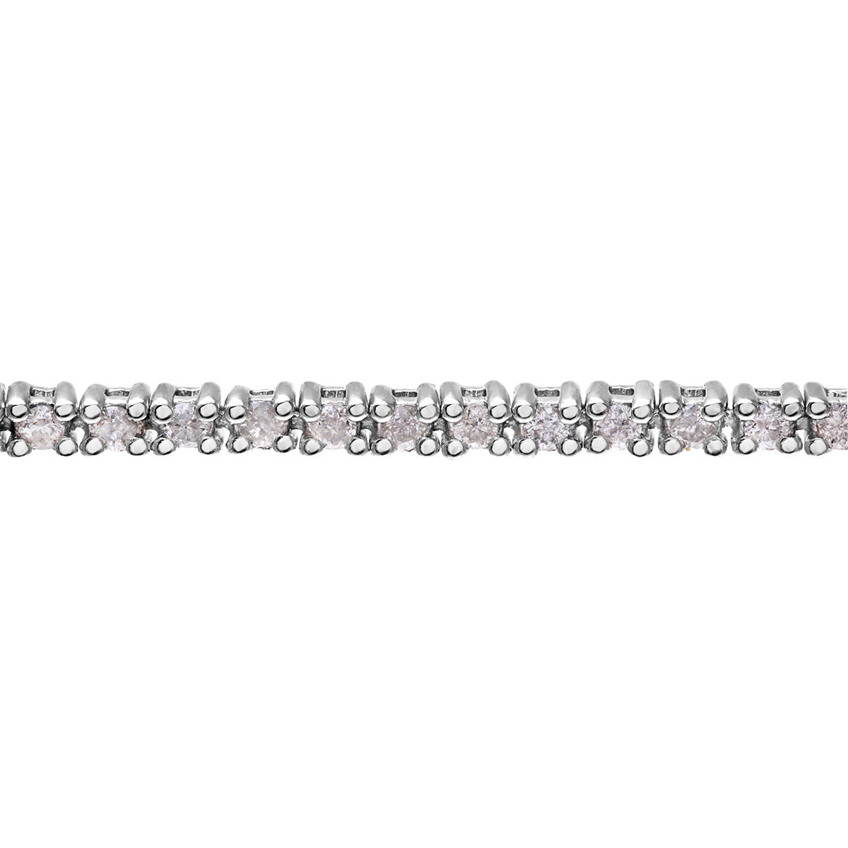 18ct White Gold  Round 1ct Diamond Tennis Tennis Bracelet 7.5 inch - PBCAXL01219W