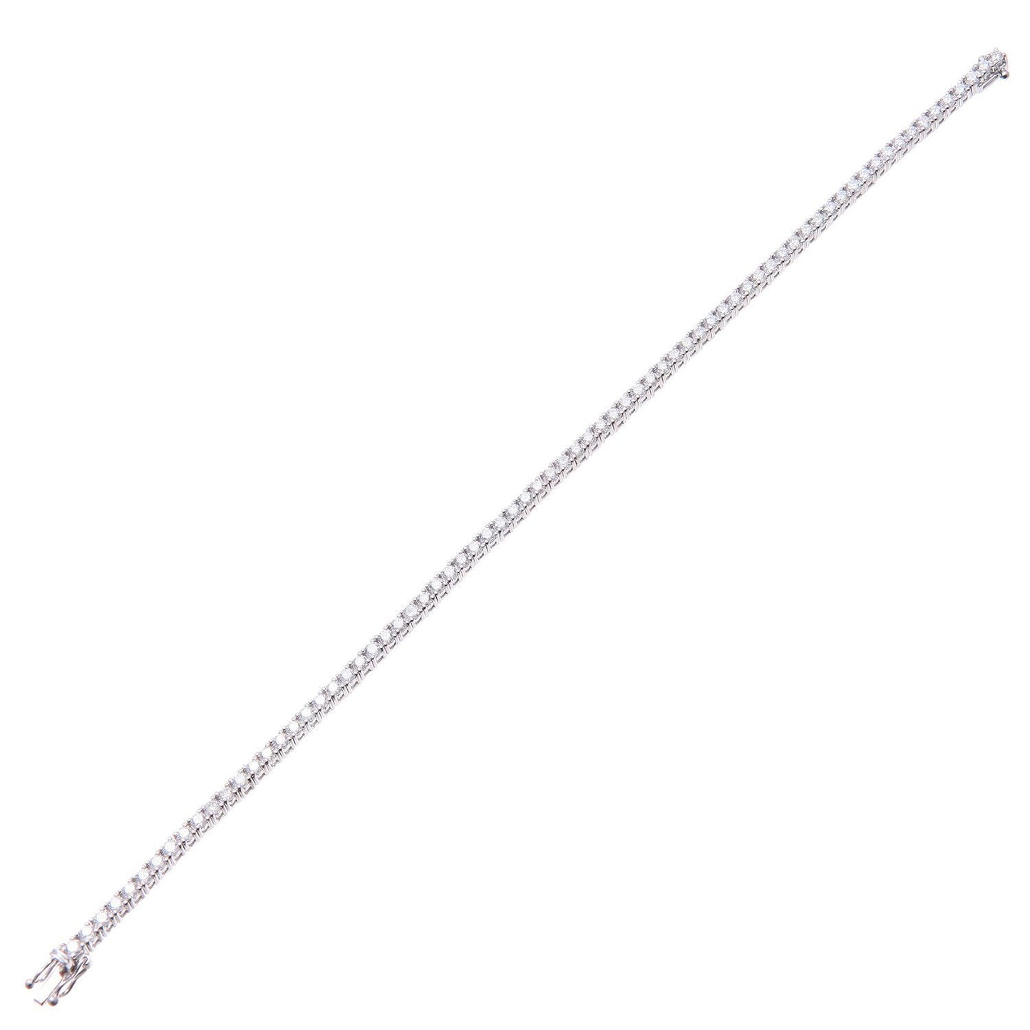 18ct White Gold  2ct Diamond Tennis Tennis Bracelet 7.25 inch - PBCAXL01875W