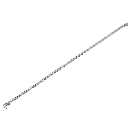 18ct White Gold  3ct Diamond Tennis Tennis Bracelet 7.25 inch - PBCAXL01876W