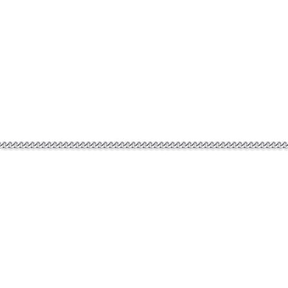 950 Platinum  Diamond Cut Curb 0.9mm Pendant Chain Necklace - PCN001A
