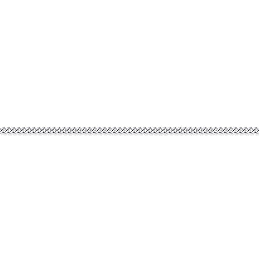 950 Platinum  Diamond Cut Curb 0.9mm Pendant Chain Necklace - PCN001A