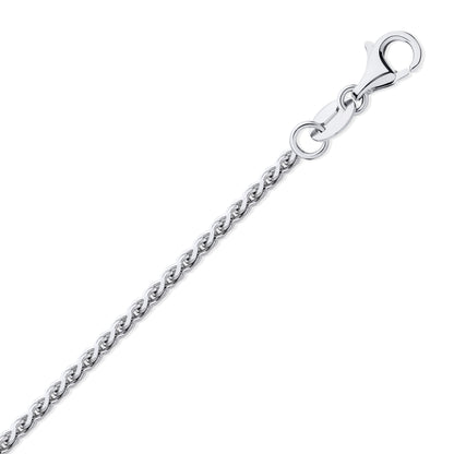 950 Platinum  Diamond Cut Spiga 1.1mm Pendant Chain Necklace - PCN003A