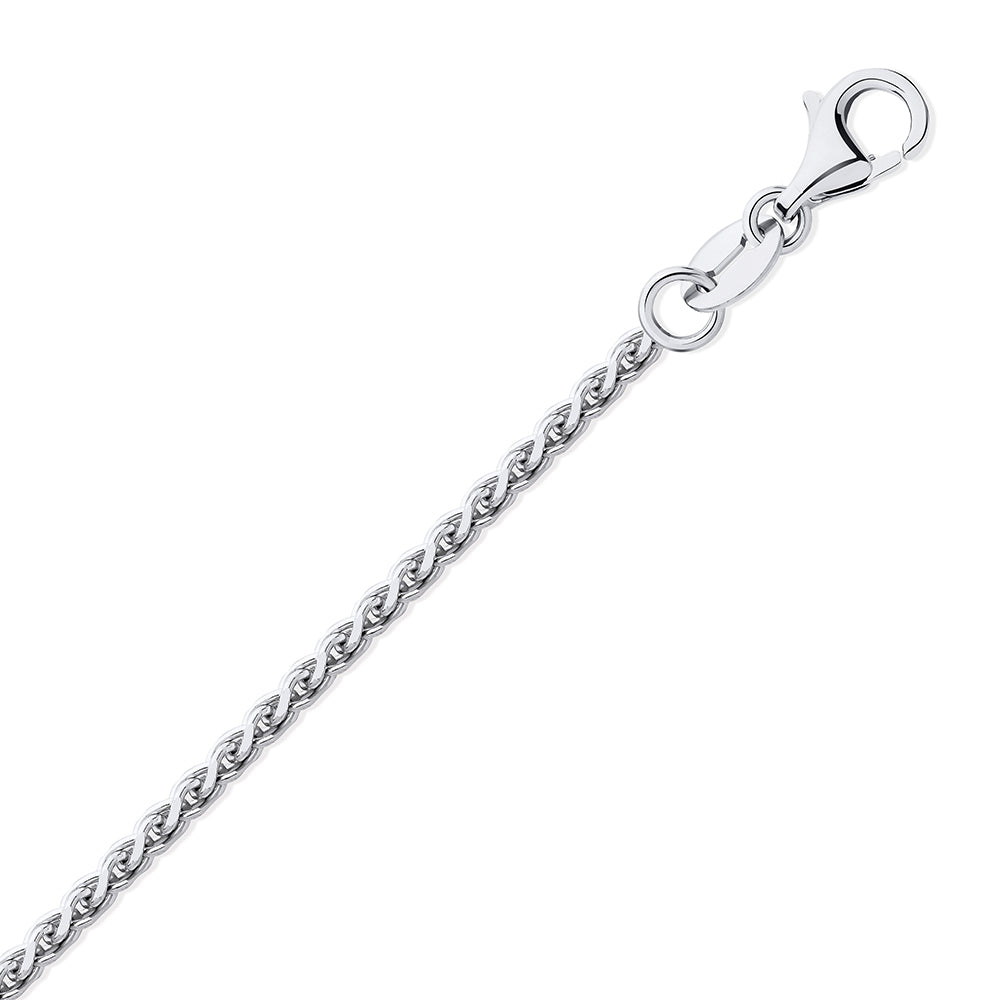 950 Platinum  Diamond Cut Spiga 1.1mm Pendant Chain Necklace - PCN003A