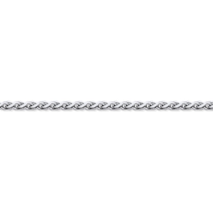 950 Platinum  Diamond Cut Spiga 1.1mm Pendant Chain Necklace - PCN003A