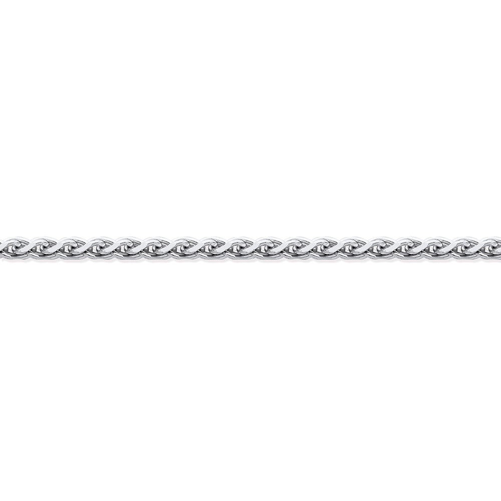 950 Platinum  Diamond Cut Spiga 1.1mm Pendant Chain Necklace - PCN003A