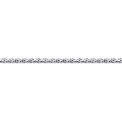 950 Platinum  Diamond Cut Spiga 1.1mm Pendant Chain Necklace - PCN003A