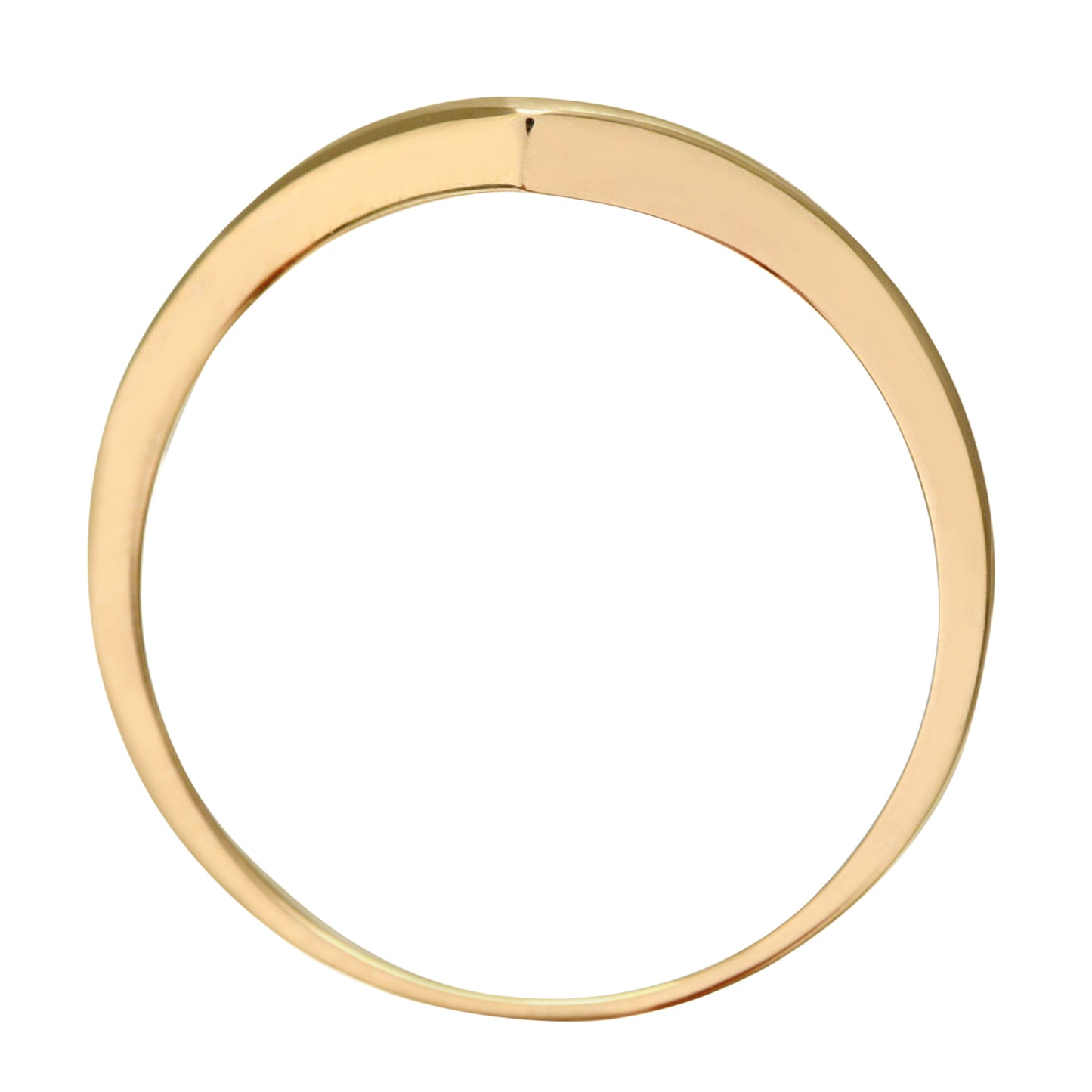 9ct Gold  2pts Diamond 0.46ct Sapphire Channel Wishbone Ring 2mm - PR0AXL3026YSA