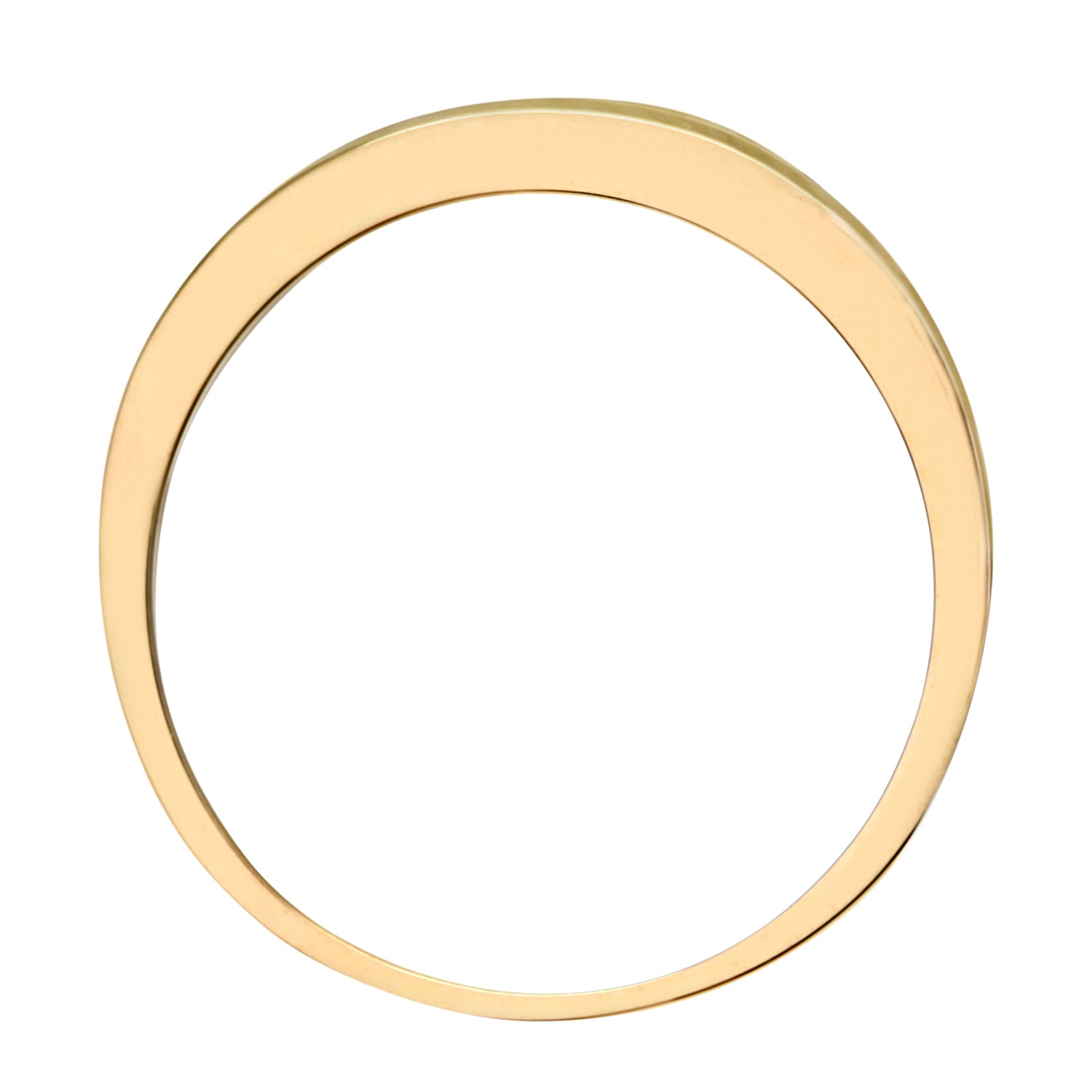 9ct Gold  2pts Diamond 0.29ct Emerald Channel Eternity Ring 2mm - PR0AXL3027YEM