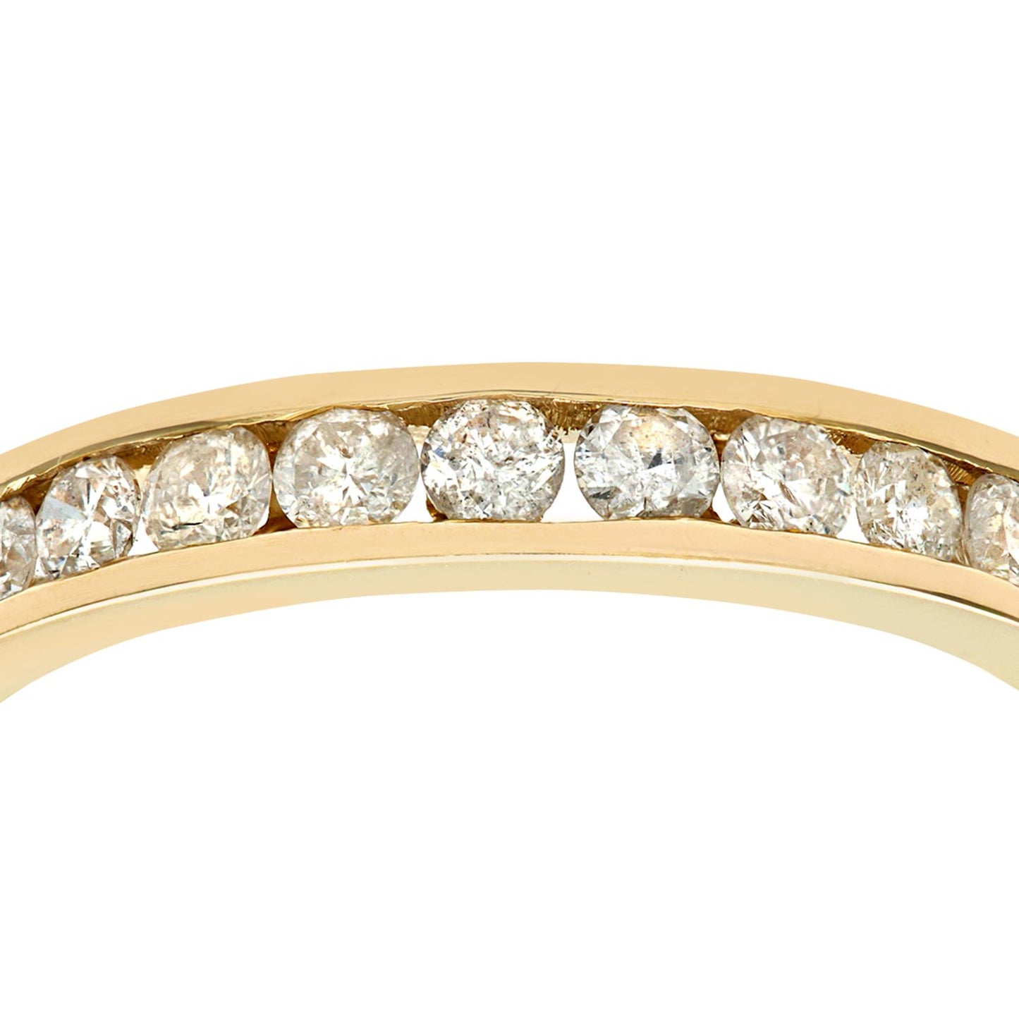 9ct Gold  1/2ct Diamond 11 Stone Channel Set Eternity Ring 2.5mm - PR0AXL3633Y