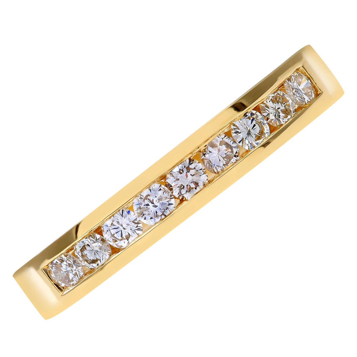 18ct Gold  1/3ct Diamond 9 Stone Channel Set Eternity Ring 2.5mm - PR0AXL3700Y18HSI