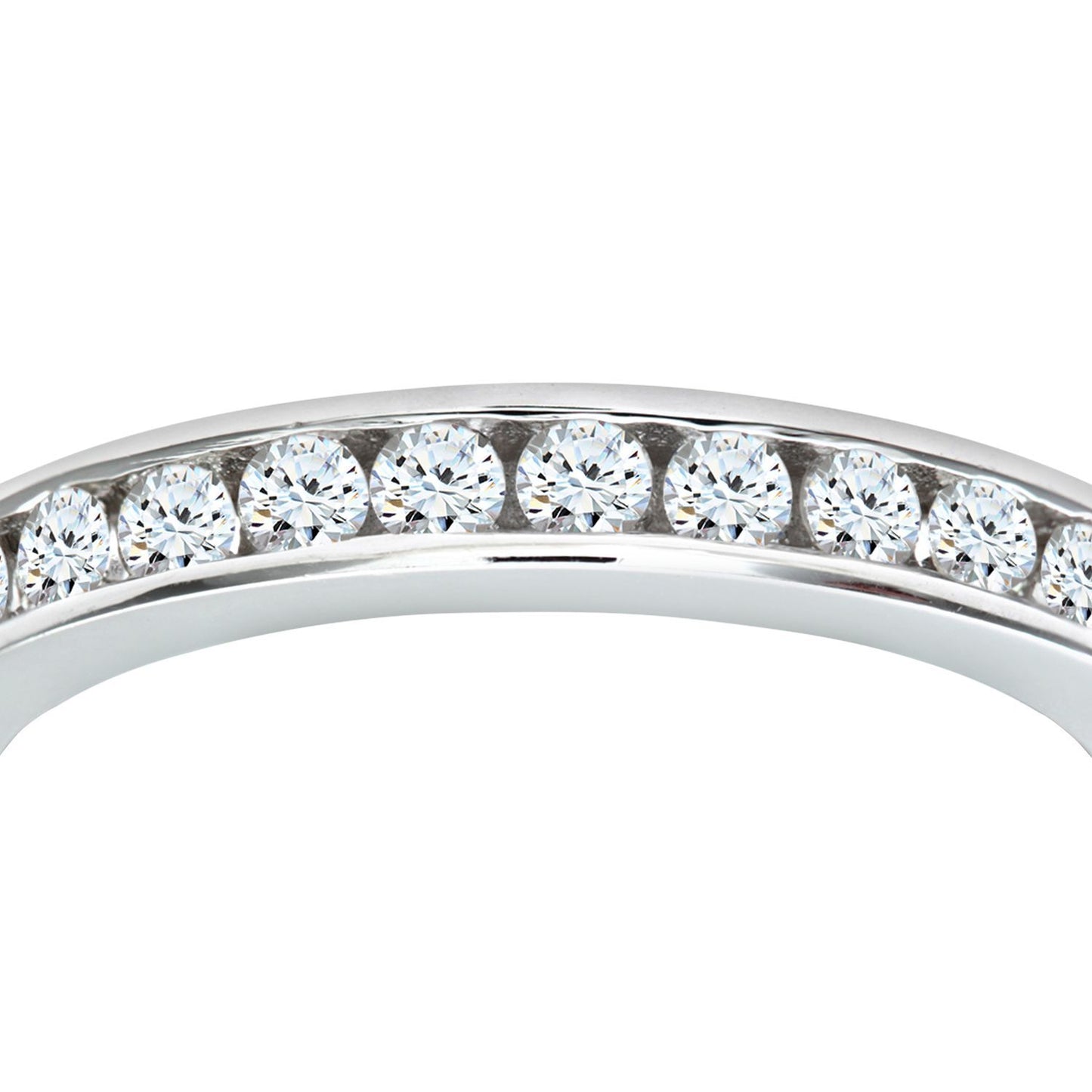 18ct White Gold  1ct Diamond Channel Set Full Eternity Ring 3mm - PR0AXL511618KW