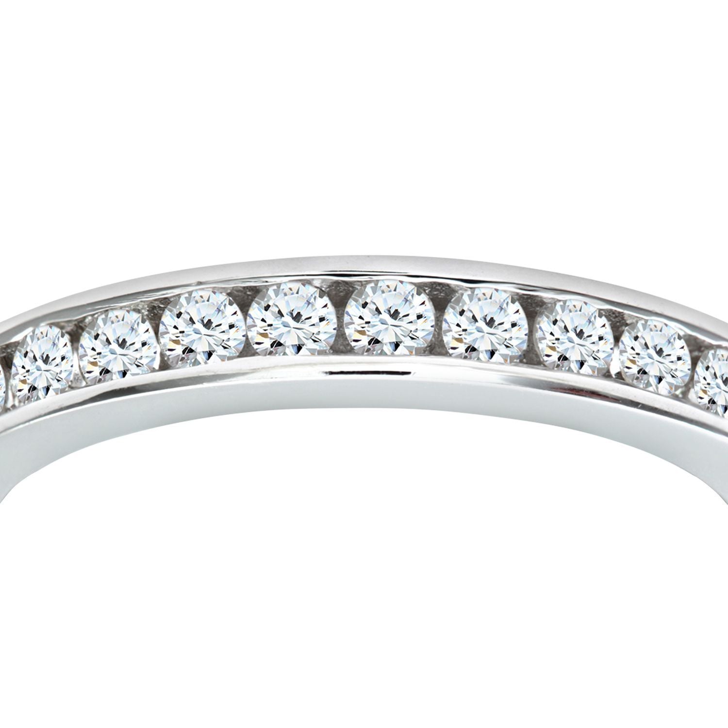 18ct White Gold  1ct Diamond Channel Set Full Eternity Ring 3mm - PR0AXL511618KW