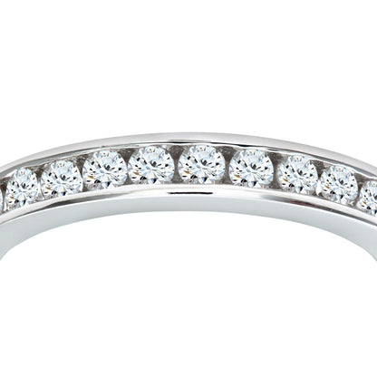 18ct White Gold  1ct Diamond Channel Set Full Eternity Ring 3mm - PR0AXL511618KW