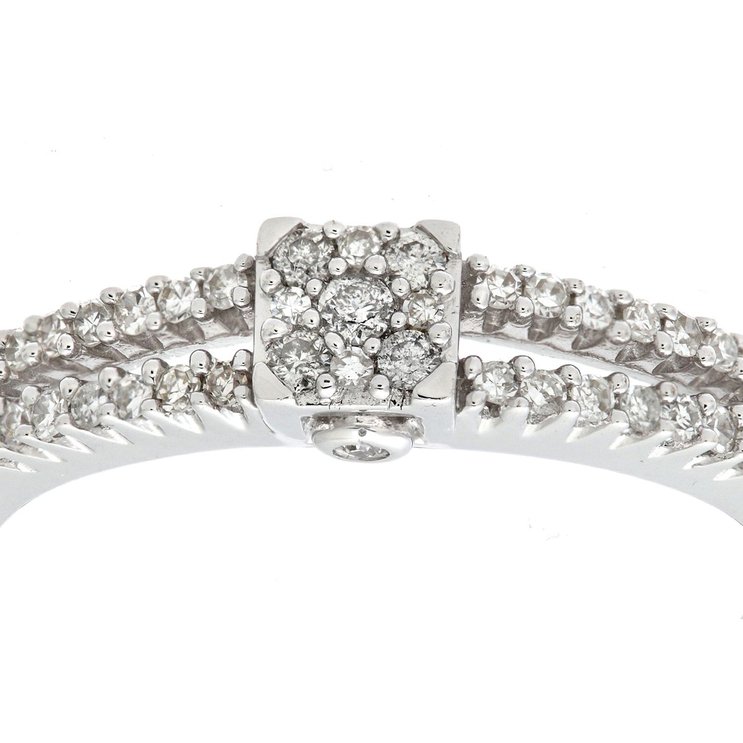 9ct White Gold  Round 20pts Diamond Halo Dress Ring - PR0AXL6863W