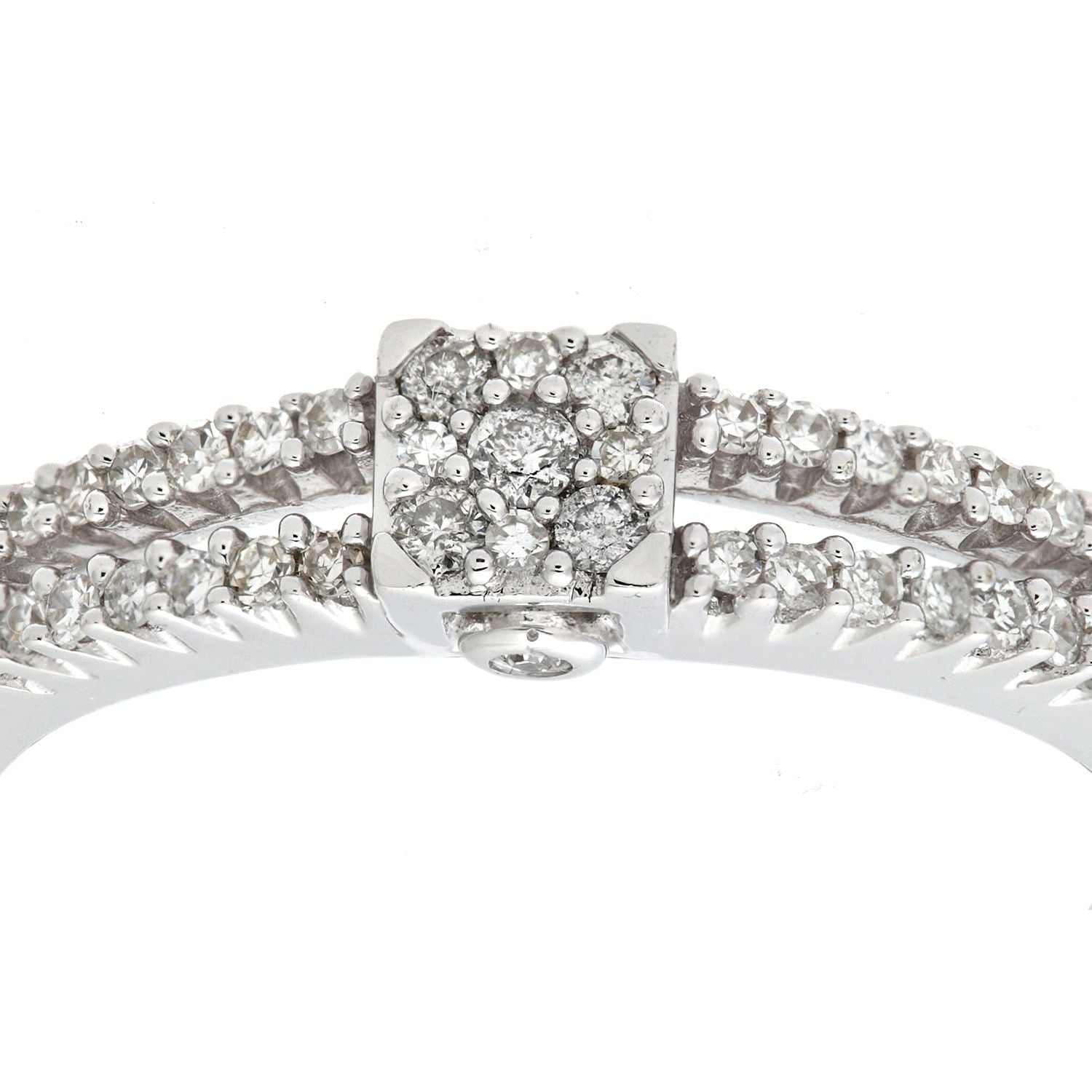 9ct White Gold  Round 20pts Diamond Halo Dress Ring - PR0AXL6863W