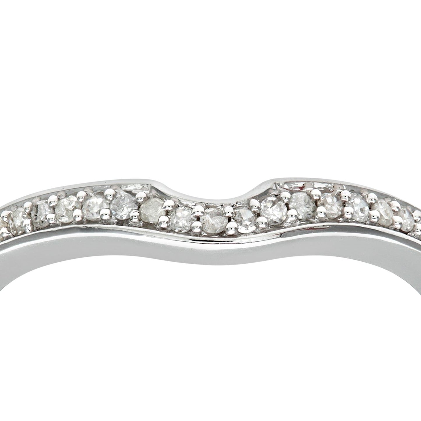 9ct White Gold  Diamond Engagement-ring Accessory Eternity Ring - PR0AXL8484BW