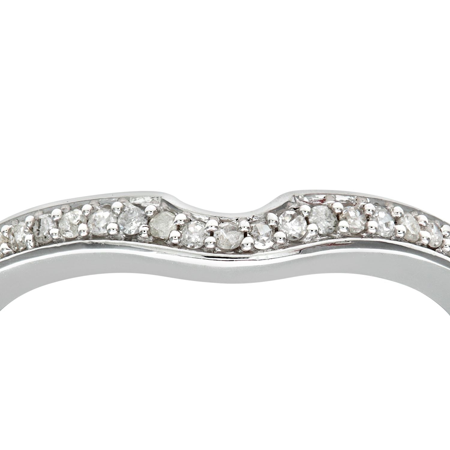 9ct White Gold  Diamond Engagement-ring Accessory Eternity Ring - PR0AXL8484BW