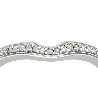 9ct White Gold  Diamond Engagement-ring Accessory Eternity Ring - PR0AXL8484BW