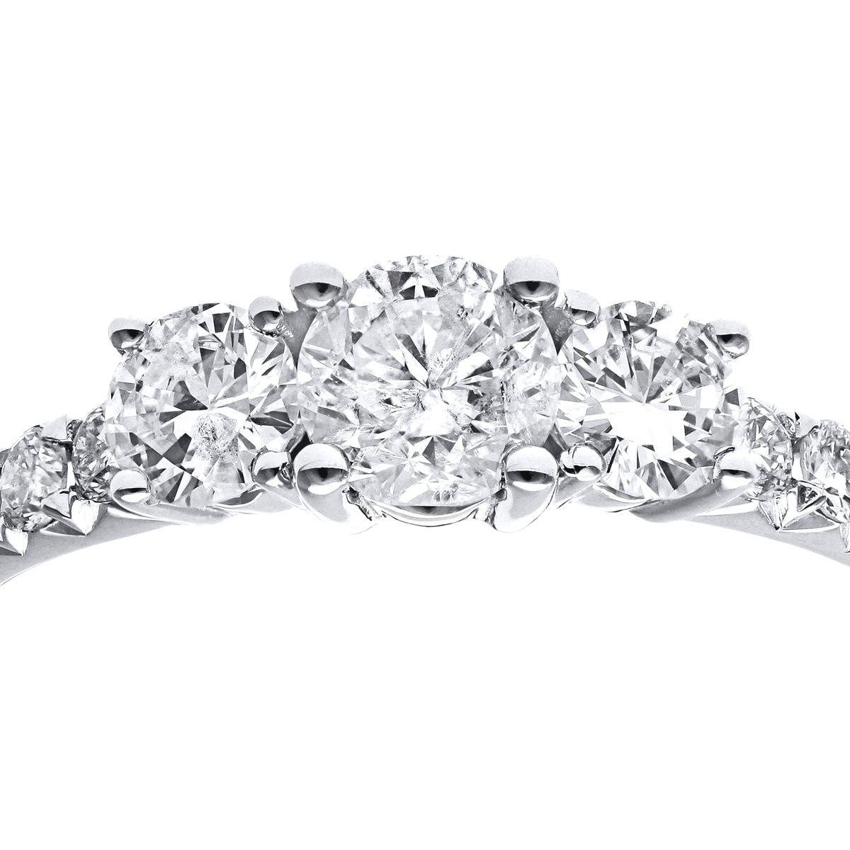 18ct White Gold  Round Diamond Engagement Engagement Ring - PR1AXL096518KW