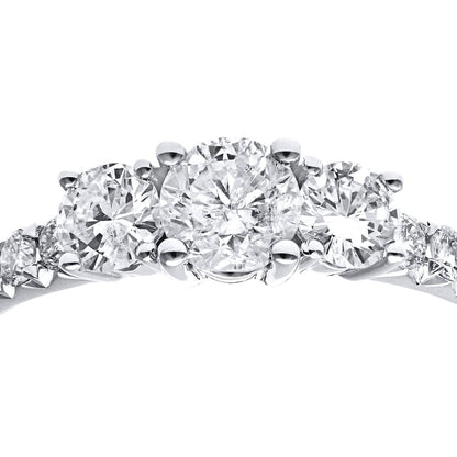 18ct White Gold  Round Diamond Engagement Engagement Ring - PR1AXL096518KW