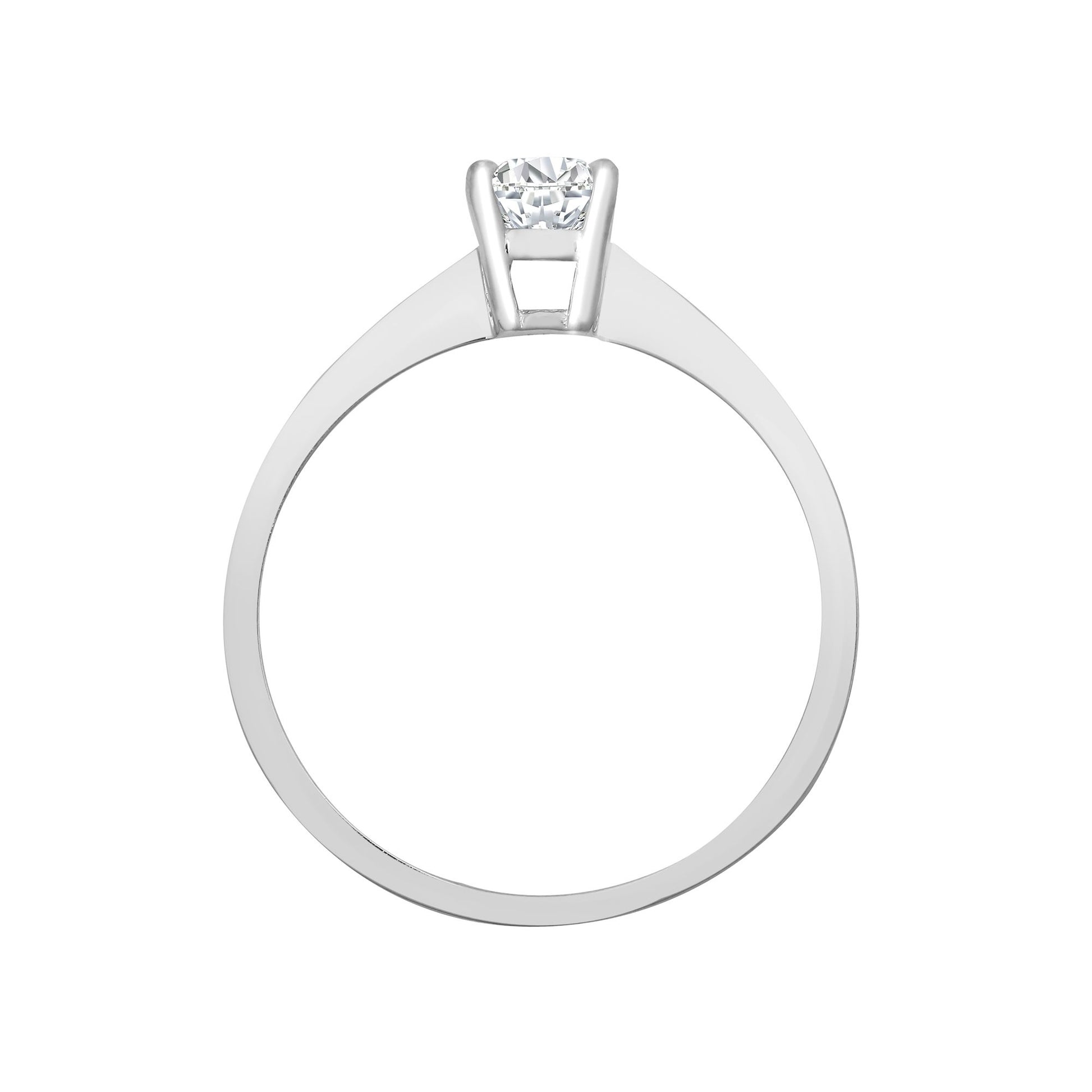 Platinum  0.5ct Diamond Solitaire Engagement Ring 5mm - PTR003-050