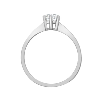 Platinum  0.25ct Diamond Solitaire Engagement Ring 5.5mm - PTR004-025