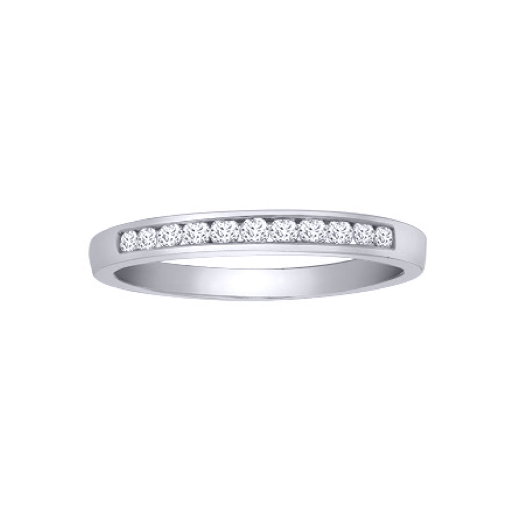 Platinum  0.25ct Diamond Dainty Band Eternity Ring 2.5mm - PTR009-025