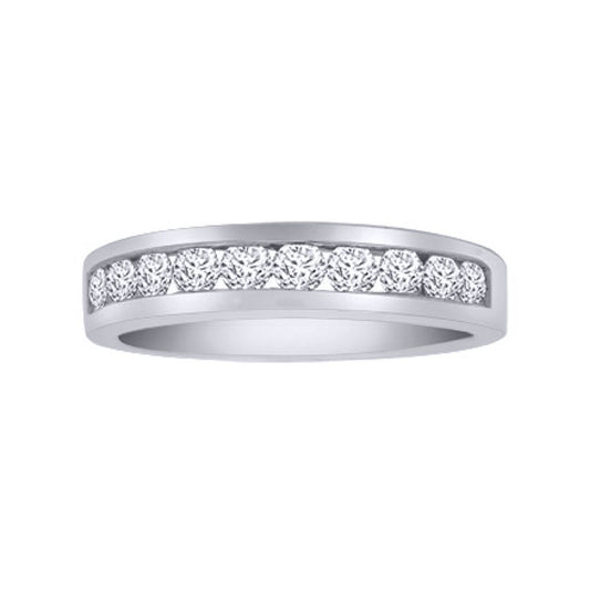 Platinum 1ct Diamond Dainty Band Eternity Ring 4.5mm - PTR009-100