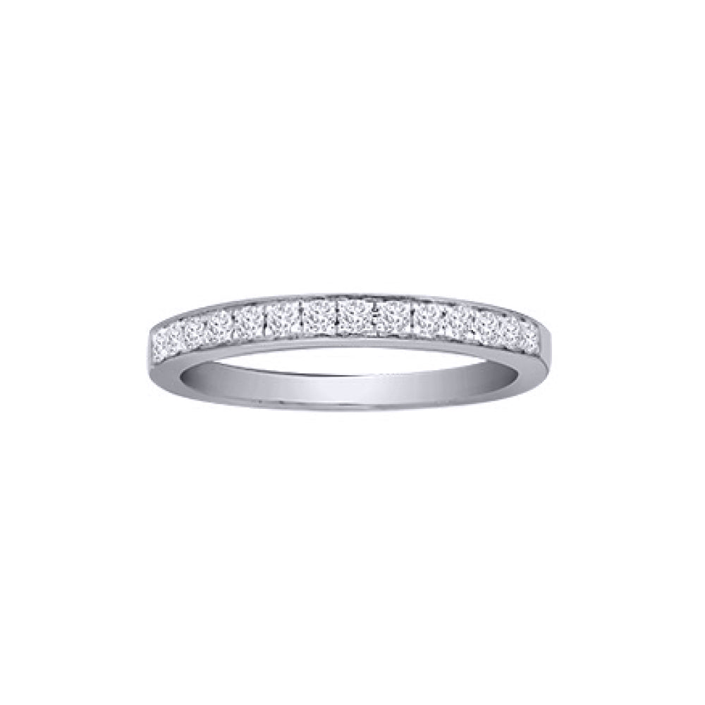 Platinum  0.25ct Diamond Dainty Band Eternity Ring 2.5mm - PTR010-025