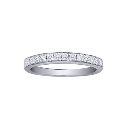 Platinum  0.5ct Diamond Dainty Band Eternity Ring - PTR010-050