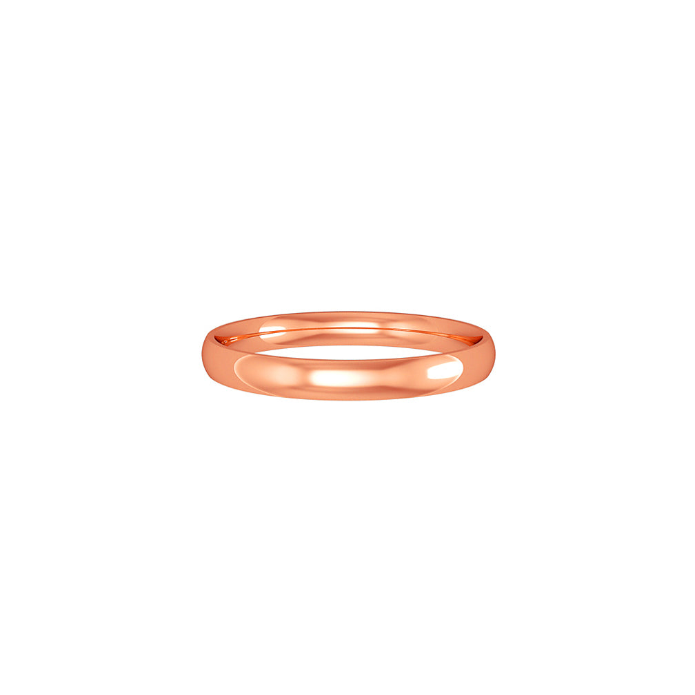 Womens 18ct Rose Gold  Wedding Ring - RNR02120009