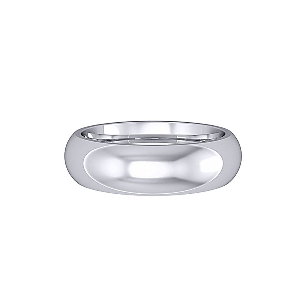Platinum  6mm Premium Court Polished Wedding Band Commitment Ring - RPNR0236XX