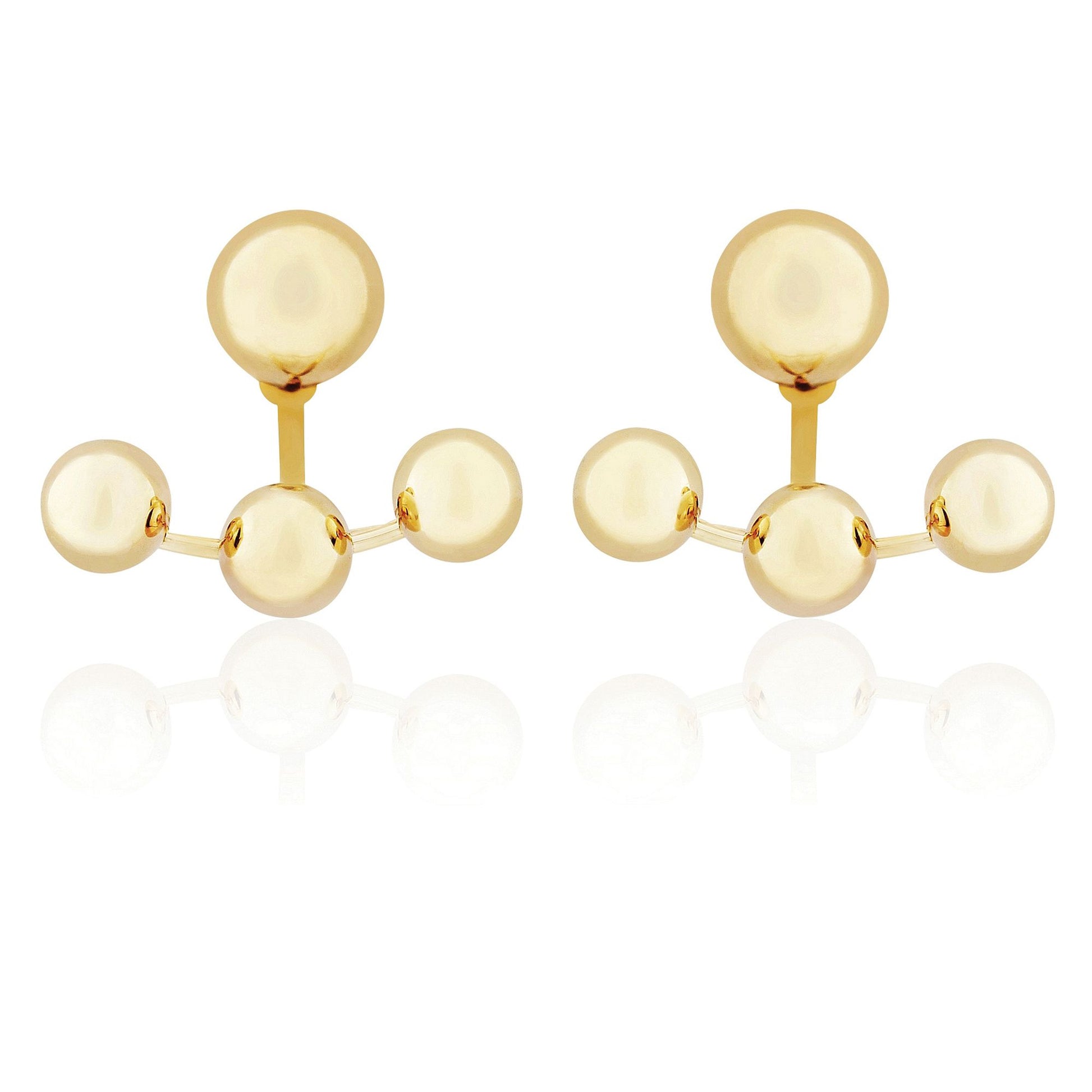 9ct Gold  Multi Ball Stud Earrings - SENR02567