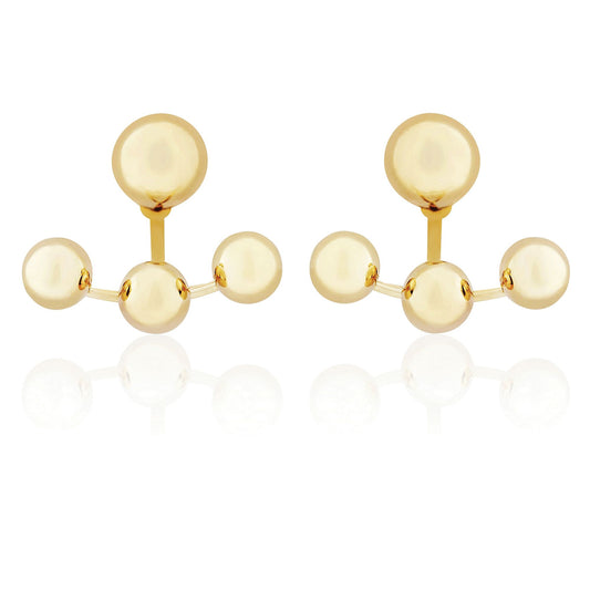 9ct Gold  Multi Ball Stud Earrings - SENR02567
