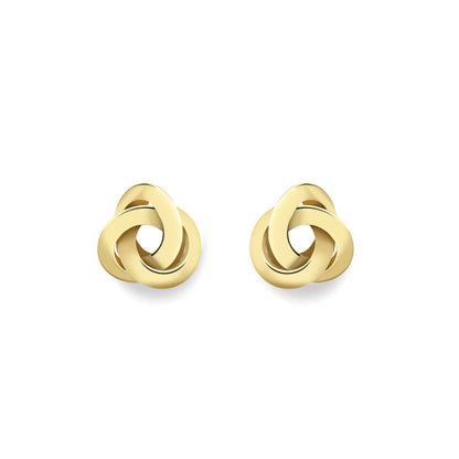 9ct Gold  Knot Stud Earrings - SENR02657